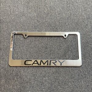 Camry Silver License Plate Frame